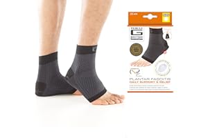 NEO-G Neo G Plantar Fasciitis Support Compression Socks for Plantar Fasciitis Foot Pain Arch Heel Pain Relief – Medical Compression Socks for Women Men with Silicone Heel Cushioning – 1 pair
