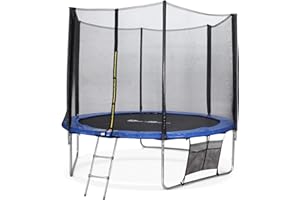 Alice's Garden - Cama elástica, Trampolin de 305 cm, (estructura reforzada). Inluye: escalera + funda protectora + bolsilla para zapatos - MARS XXL