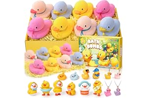TOYSSA Anatre Bombe da Bagno Bambini Bombe da Doccia Giocattolo da Bagno Bombe da Bagno con Sorpresa Anatre all'interno Fizzers da BagnoEffervescenti Set Regalo Compleanno per Bambini Ragazze
