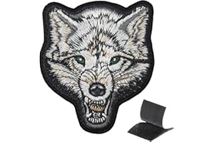 INFANTRYPRO Patch Velcro Loup Type Ecusson Velcro Loup patch militaire A VIE Scratch ou Coudre Patch Airsoft Patch Biker Sac a dos militaire Gilet Tactique - Patch thermocollant vetement voir plus bas