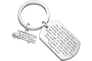 ENSIANTH School Bus Driver Appreciation Gift Thank You Keychain Gifts for School Bus Driver Back to School Gift