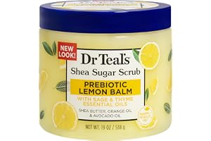Dr Teal's Shea Sugar Scrub Prebiotic Lemon Balm 538Gm