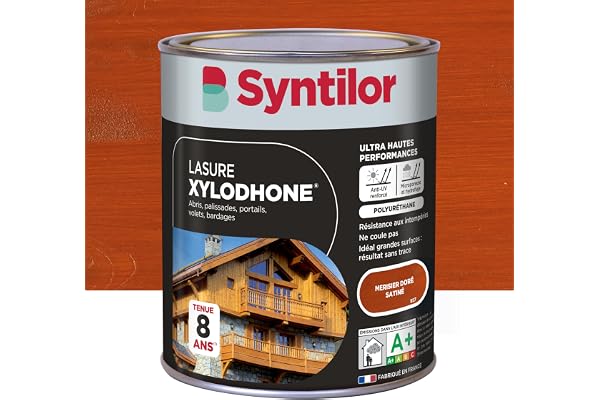 Syntilor - Lasure Xylodhone® Ultra Hautes Performances 8 Ans Merisier Doré Satiné 1L