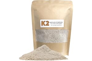 THE K2 YAK CHEW Deer Antler Powder for Dogs - Natural Supplement Food Topper Rich in Protein & Minerals (50g)