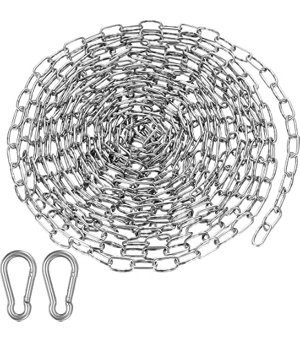 Produktbild von DQ-PP Knotenkette 2,8mm Verzinkt – 30m Stahl-Dekokette Für Garten, Lampen & Deko (DIN 5686)