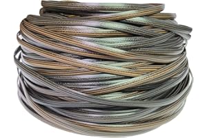 FEYART 70 m - Rotin synthétique plat - Pour réparation de meubles, chaises de jardin, tables, paniers de rangement - Couleur café