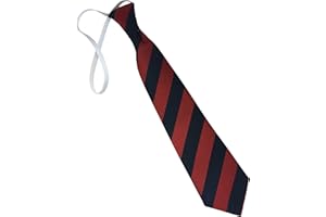 Great British Tie Club Child's Elastic Striped School Ties (Infant/Primary Size)