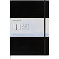 Moleskine 21 x 29.7 cm A4 Size Watercolour Notebook Classic Watercolour Notebook, Paper Suitable for Watercolour Pencils and Paints Hard Cover and Elastic Closure, Colour Black, 60 Pages