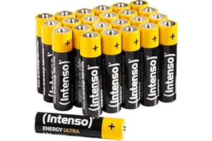 Intenso Energy Ultra AAA Micro LR03 Alkaline Batterien 24er Box, Gelb-Schwarz