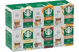 STARBUCKS Paquete Variado White Cup de Nescafé Dolce Gusto Cápsulas de Café 6 x 12 (72 Cápsulas) - Exclusivo en Amazon