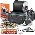 Advanced Professional Rock Tumbler Kit - with Digital 9-day timer & 3-speed polisher settings - UK/EU Edition Turn Rough Rocks into Beautiful Gems : Great Geology Science Kit STEM Gift for all ages
