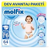 Molfix Kanal Teknolojisi Dev Avantaj Paketi 6 Beden Extra Large 64 Adet