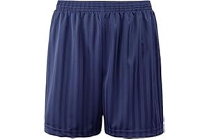 Kids Essentials Boys Girls PE Shorts School Games Gym Football Shadow Stripe Many Colours