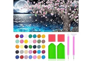 Eletiffi Diamond Painting Cuadros Diamantes 5d Grande Pintura Pintar con Kit Completo Punto de Cruz Puzzle Dibujos DIY Infantil Paisajes Cuadros Decoracion Salon Modernos 40 x 85