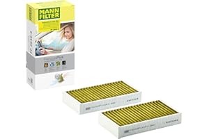 ‎MANN-FILTER MANN-FILTER FP 2646-2 Innenraumfilter – FreciousPlus Biofunktionaler Pollenfilter (2er Set) – Für PKW