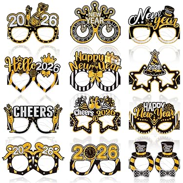 5 Paires De Lunettes Déjantées Pour Fête - Modèles Fous (yeux Roulants, Cœurs, Spirales…) - Pour Halloween, Noël, Anniversaire