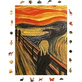 WePuzzleUp Ahşap Puzzle Yetişkin - &Ccedil;ığlık - 450 Par&ccedil;a, 29 x 39 cm - Yapıştırıcı Folyo Dahil - Benzersiz Şekilli Par&ccedil;alar & &Ouml;z