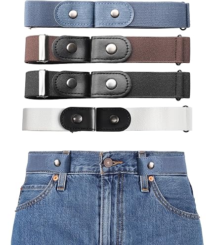 Cintura Elastica Senza Fibbia (2 Pezzi): Comoda, Invisibile E Regolabile. La Libertà Di Movimento Che Cercavi Per Jeans, Pantaloni E Gonne!