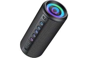 DOTN Cassa Bluetooth Portatile Potente 20W, Altoparlante bluetooth 5.4 con 3 modalità EQ, 20 Ore di Autonomia, Luci RGB, IP7 Impermeabile Speaker Supporto TWS, Micro-Con, AUX/TF Card per Esterno Festa