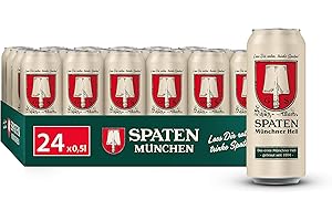 ‎SPATEN SPATEN Münchner Hell Dosenbier EINWEG, Helles Bier aus München (24 x 0.5 l)