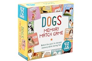 Peter Pauper Press Dogs Memory Match Game (Set of 72 cards)