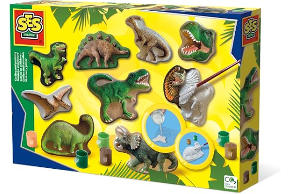 Ses Creative Game Mold And Paint Dinosaurs One Size