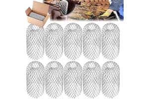 Filtro per Grondaia TAIZER 10Pezzi Filtro Foglie Detriti Metallo Filtri di Protezione per Grondaia Protezione Antipioggia per Grondaia Rete Espandibile Colino Per Grondaie Foglie Coperture Pluviali