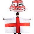 I LOVE FANCY DRESS England Supporters Set - England Bucket Hat and St ...
