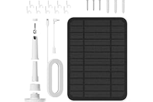 HONECUMI 4W Solar Panel for Ring Camera, USB-C & DC Adapter Ringcam Camera Solar Panel Charger Compatible Compatible with Ring Stick Up Cam/Pro, Spotlight Cam Plus/Pro– 9.8ft Long Cable, IP65 Waterproof