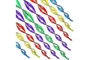 KOKMEYA Bird Scare Rods Laser Hanging Plastic Bird Deterrent Device, Wind Driven Rotation Reflective Scare Rods to Keep Birds Away from House Windows Outdoor Garden Yard 10Pcs