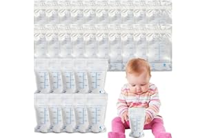 Kirdume Almacenamiento de Leche Materna | 30 Bolsas de Leche Materna portátiles de Calidad alimentaria seguras - Bolsas de Lactancia Bolsa de Almacenamiento de Leche 200ml para refrigeradores