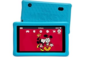 ‎PEBBLE GEAR Pebble Gear Children's Tablet - Disney Mickey Mouse, Officially Licensed Kids Tablet with Case, Childproof Control Functions, 7 Inch, 500+ Games, Disney Apps & E-Books, 16GB