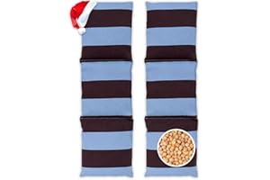 ‎HERBALIND HERBALIND Kirschkernkissen 50x15 cm 3-Kammer STRIP - 630gr Kirschkerne & 100% Baumwolle - Natürliches Wärmekissen Mikrowelle & Backofen – Wärmflasche Handmade in Germany