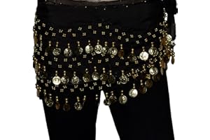 Tanzbekleidung & Accessories Bauchtanz Chiffon Hüfttuch Münzgürtel Bauchtanzgürtel Belly Dance Karneval
