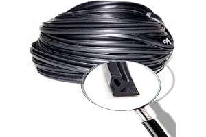VARGORT - EPDM Window/Door Seal Strip | UV-Resistant Insulation | Weatherproof, Soundproof, Durable | Easy DIY Install, S-1125, 10m