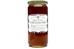 THE RAW HONEY SHOP RAW NATURAL HIVE PRODUCTS Antonio's Raw Certified Organic Wild Lavender Honey |Pure Wilderness Honey |Unpasteurised |Single Origin |The Raw Honey Shop |(970g)