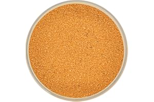 MOORG Sable coloré orange pour décorations 370 g, sable coloré pour vases en verre, rite du sable, fin 0,2-0,6 mm, idéal pour vos idées décoratives