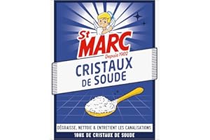 St Marc Cristaux de Soude Nettoyant Multi-Usage 100% d'Origine Naturelle 680 g - Dégraisse, Débouche et Nettoie les extérieurs