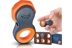 Yogi fidget leksak, fidget spinnare för vuxna, ångestlindring, perfekt för ADHD, ADD och autism, tysta fidget leksaker för vuxna och barn, fem ringstorlekar, lättanvända sensoriska leksaker- supernova