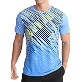 APTRO Men's Sports T-Shirt with Gradient Design, Short Sleeve, Elastic and Breathable Fabric for Sports