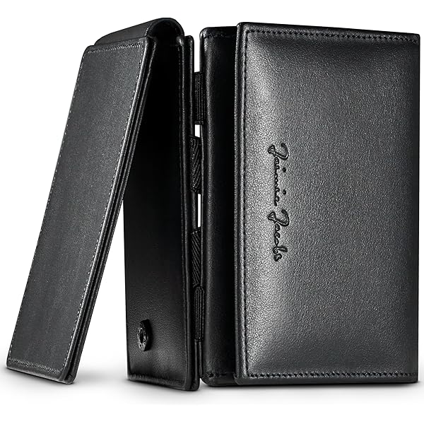Jaimie Jacobs Flap Boy Slim zonder muntzakje Magische portemonnee geïntegreerde RFID-bescherming Magische portemonnee echt leer (Cognac