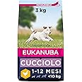 Eukanuba Cibo Secco per Cuccioli in Crescita, per Cani di Taglia Piccola, Ricco di Pollo Fresco, 3 kg