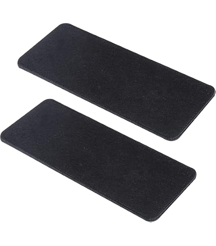 PH PandaHall 4pcs Tapis De Fond Pour Sac à Main - 2 Couleurs Noir Et Camel En Feutre Robuste