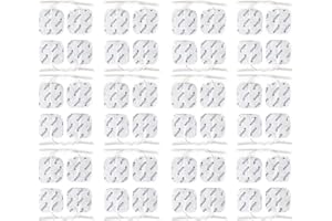 48 électrodes 5x5 cm axion | patchs électrostimulation TENS EMS | compatibilité électrostimulateur à connexion filaire de 2 mm
