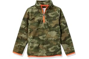 Amazon Essentials Boys and Toddlers' Polar Fleece Quarter-Zip Pullover Jacket