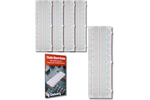AZDelivery MB-102 Protoboard Breadboard, Placa Prototipo con 830 Puntos Contactos sin soldaduras Compatible con Arduino con E-Book Incluido!