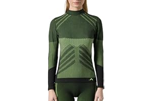 Risalti Lupetto Maglia Termica Donna Energy - Maglie Donna Manica Lunga Traspirante, Intimo Termico in Microfibra Termoregolante - Abbigliamento Senza Cuciture - Made in Italy