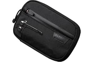 ALPAKA Admin Pouch Pro EDC Pouch Organizer - Small EDC Tool Pocket for Men with YKK Zipper, Weatherproof Tool Sheath for Gears, Electronics, Cables, Travel Accessories, Black-300D