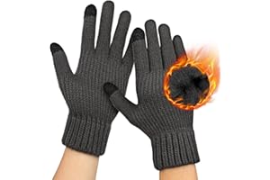 DOVAVA Gants d'Hiver Homme Tactile Doublure Enpeluche Ticotés, Thermostables pour Sport