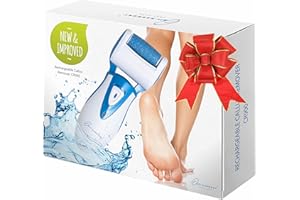 Roll Pedicure Elettrico per Pelle Secca e Morta da Own Harmony: Cura dei Piedi Professionale con 3 Testine Cristalli, Raspa Elettrica Ricaricabile, Togli Rapidamente Calli e Duroni, Ricarica USB